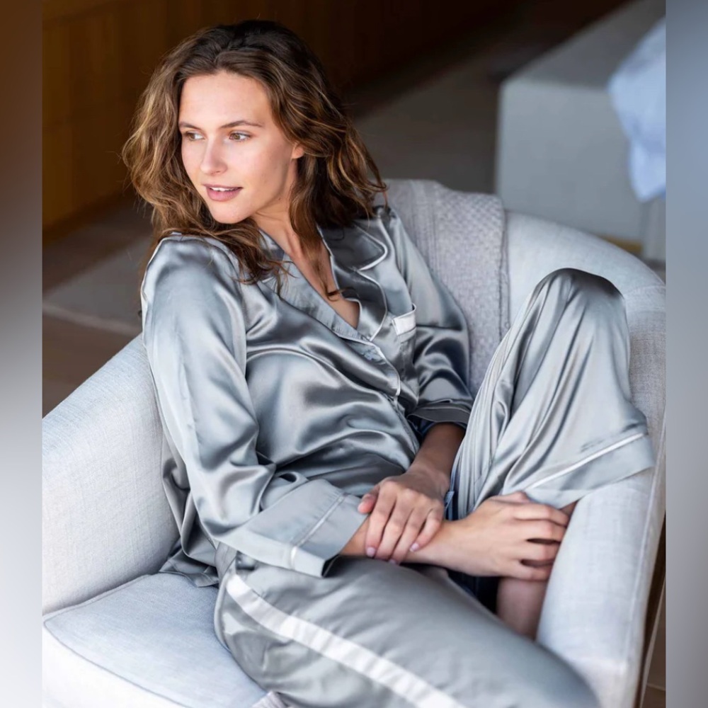 Mersea Satin Sailor Pajama Set